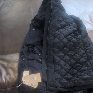 Men's Black Quilted Jacket